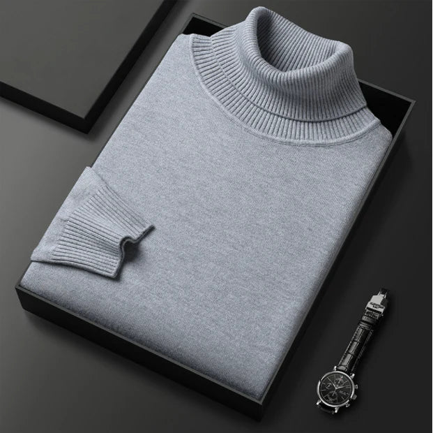 ⏳Black Friday Hot Sale!  ⏰Men's Solid Color Premium Turtleneck Sweater👔