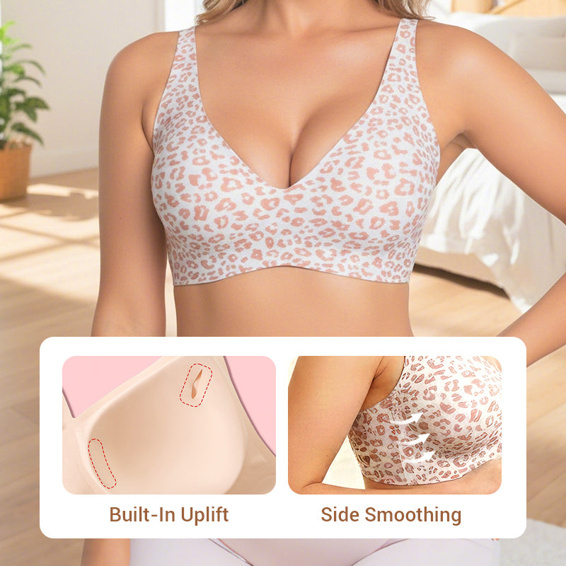 🌷Dámské pohodlné podprsenky Jelly Wireless, push-up braletky bezešvé, bezešvé, podprsenky s hlubokým V, podprsenky na každý den