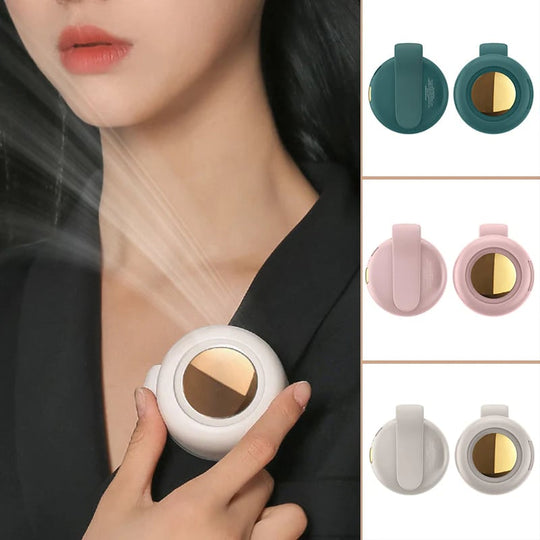 ⏳Summer Hot Sale💞50K+ SOLD!💨2-in-1 Wearable Fan – Instantly Cools You by Up to 10°C | 24H Quiet Hands-Free Airflow🌀🌿