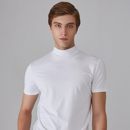 🔈🔈2026 Hot Sale🔥 High Neck Slim Fit T-shirt for Men