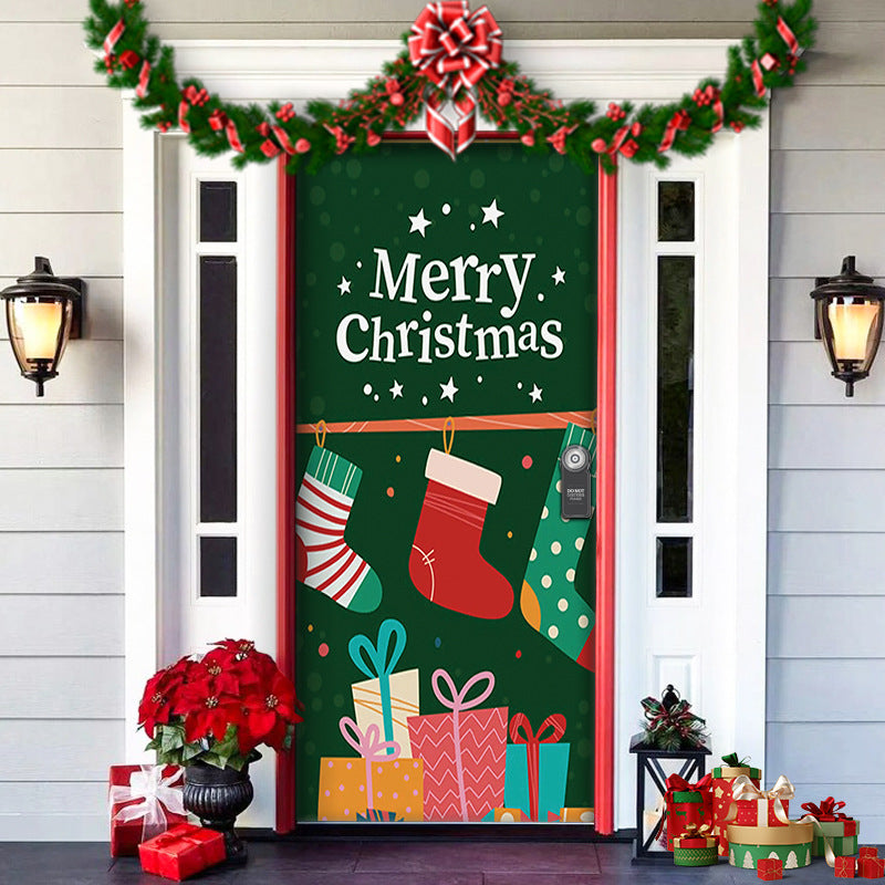 ⏳50% zniżki przez ograniczony czas⏰Dekoracja drzwi wejściowych na Boże Narodzenie🎅