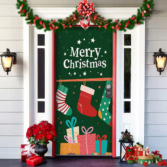 ⏳50% zniżki przez ograniczony czas⏰Dekoracja drzwi wejściowych na Boże Narodzenie🎅
