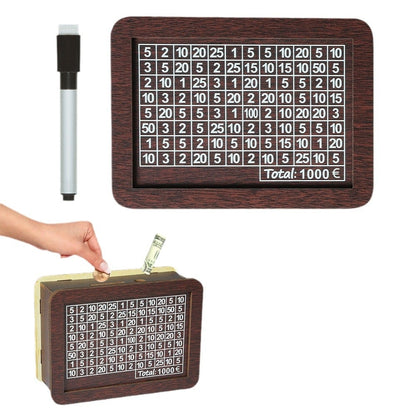 🎁 Hot Sale 70% OFF 🔥Retro Style Wooden Money Box with Counter Piggy Bank Handmade Saving Money Goal Piggy Bank