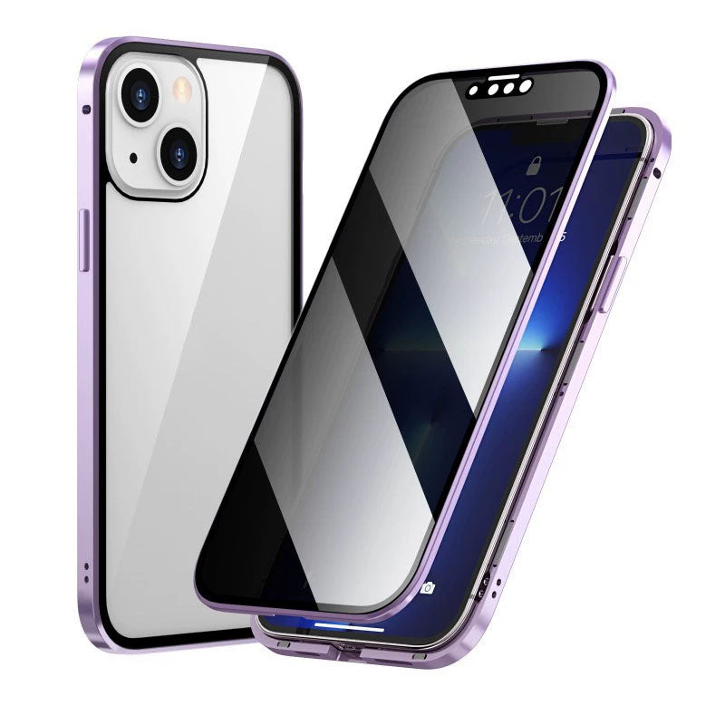 Magneettinen kaksipuolinen piikkiä estävä lasikuori iPhonelle
