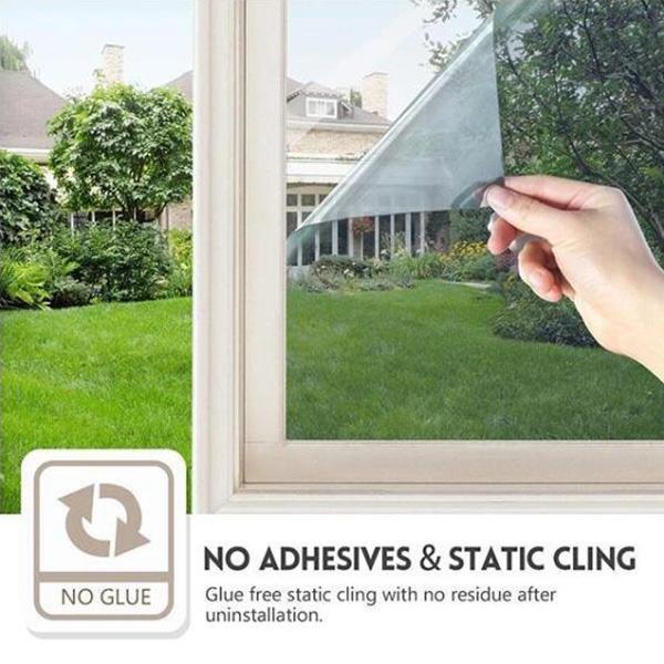 Heat-Insulating Privacy Film – UV Protection, Easy Application & Perfect for Home & Office