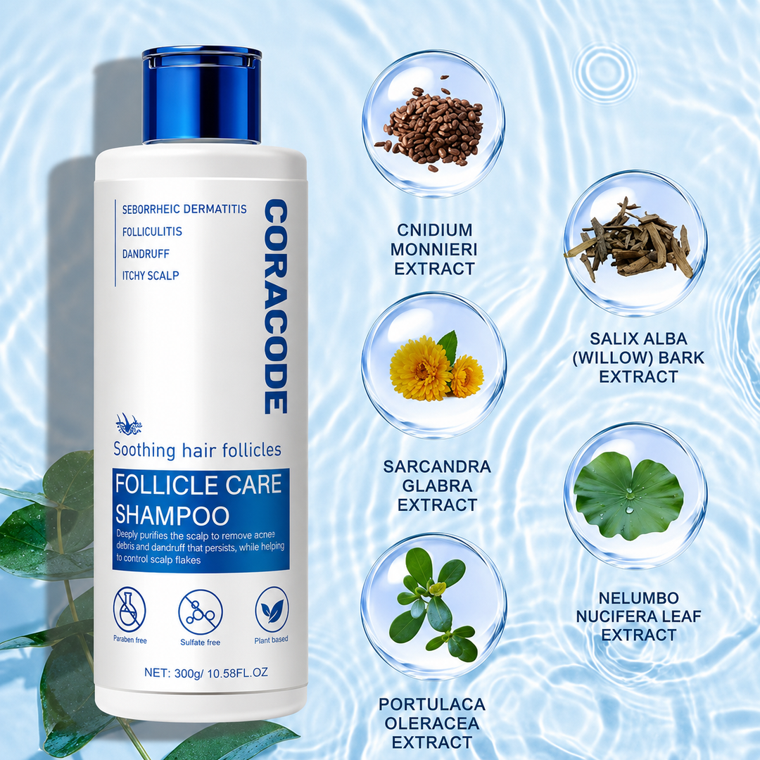 Folliculitis Shampoo for Itchy, Flaky Scalp - Purifying Formula for a Soothed, Balanced Scalp & Oily Scalp Care, Men & Women