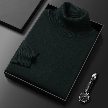 ⏳Black Friday Hot Sale!  ⏰Men's Solid Color Premium Turtleneck Sweater👔