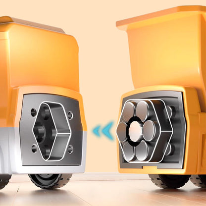 ⏰Christmas Sale 70% OFF!!🎁🔥Magnetic Transform Engineering Car Assembled Toys