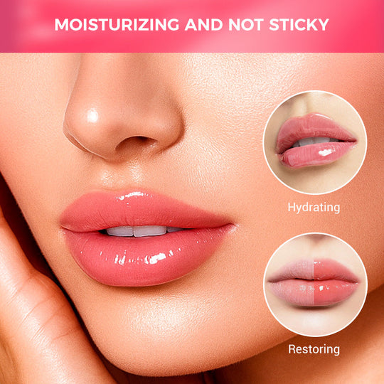 💄 Kaufen Sie 1 und erhalten Sie 1 gratis! 😍 Koreanisches feuchtigkeitsspendendes Lippenöl – Langanhaltende Farbe mit pflegendem Glanz, nicht klebrig &  Vegane Formel 🌸✨