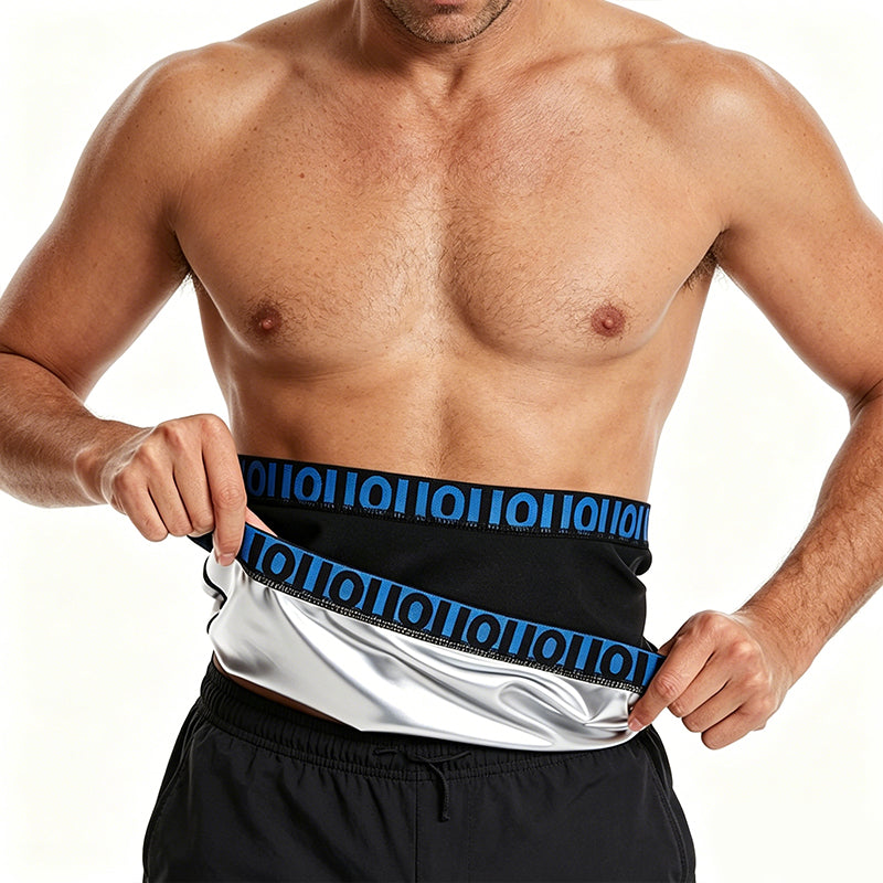 ✨New Arrival 50% OFF🏃‍♂️ Men's Waist Trainer Sweat Belt – Compression, Trimmer, Sauna Effect ✨