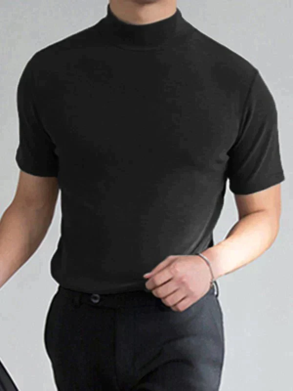 🔈🔈2026 Hot Sale🔥 High Neck Slim Fit T-shirt for Men