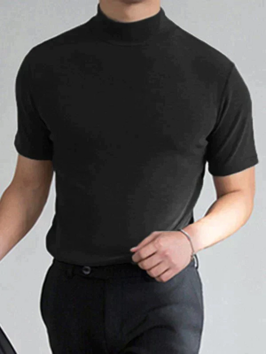 🔈🔈2026 Hot Sale🔥 High Neck Slim Fit T-shirt for Men