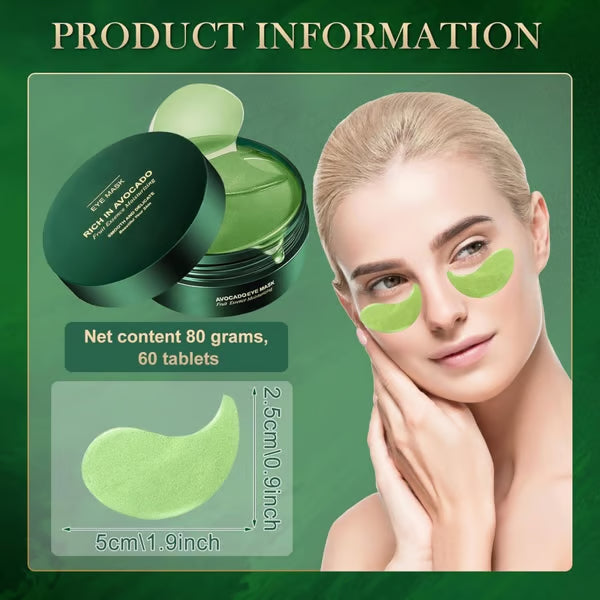 🥑Summer Hot Sale🔥  Avocado Moisturizing Collagen Eye bagMask  60pcs/set