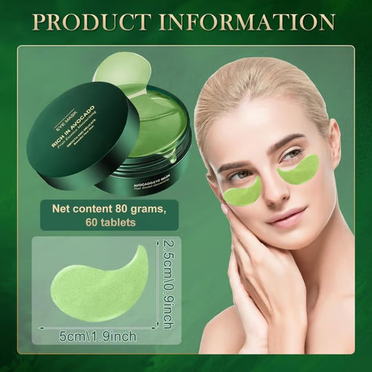 🥑Summer Hot Sale🔥  Avocado Moisturizing Collagen Eye bagMask  60pcs/set