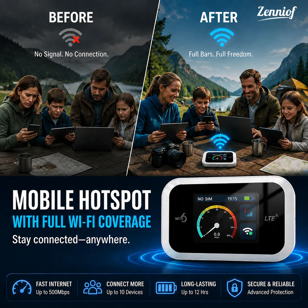 ⏳Time-Limited Special⏰Mobile Hotspot – Portable WiFi, full coverage anywhere. No contract, no setup. Stay connected on the go!