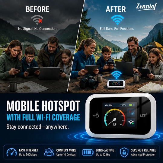 ⏳Time-Limited Special⏰Mobile Hotspot – Portable WiFi, full coverage anywhere. No contract, no setup. Stay connected on the go!