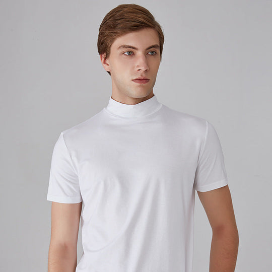 🔈🔈2026 Hot Sale🔥 High Neck Slim Fit T-shirt for Men