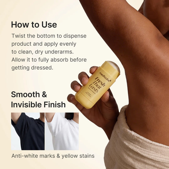 [NEW] [medicube] Deodorant Vanilla & Pistachio Fresh That Lasts | 24 Hour Odor Control, No Aluminum, Baking Soda, Parabens, Phthalates, Ethanol | Brightening & Smoothing for Dark Underarms with Koic Acid & Turmeric | Korean Skincare, K-Beauty