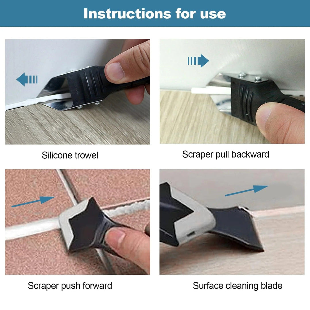 ✨ 3-in-1 Ultimate Caulking Tool - Professional Sealant Finishing Kit for Perfect Smooth Joints Every Time 🛠️✨