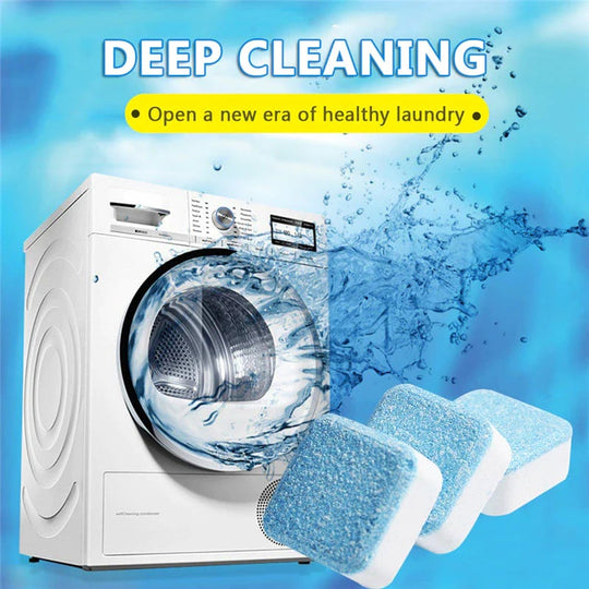 🧼 50% SLEVA! 💦 Tablety pro hloubkové čištění pračky – ničí 99 % bakterií a odstraňují zápach &  Zabraňuje vzniku plísní 🧽