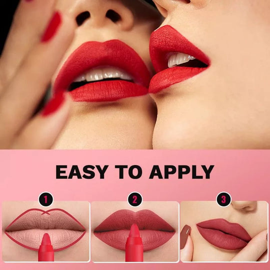 🔥HOT SALE NOW💋Rotating Sharpenable Matte Lipstick Pencils