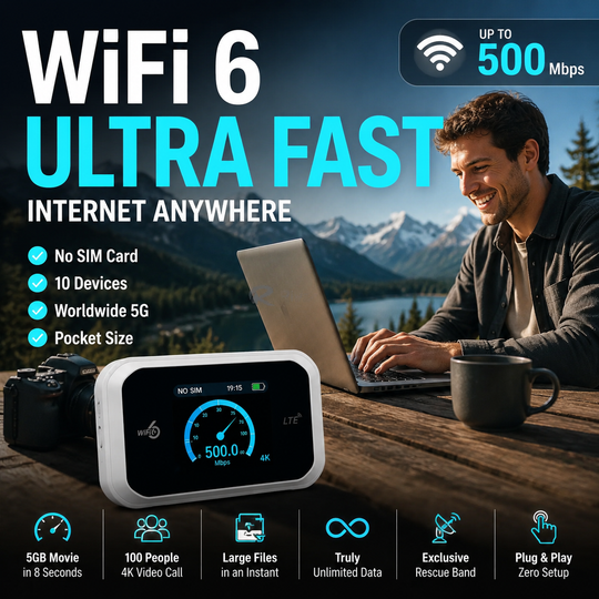 ⏳Time-Limited Special⏰Mobile Hotspot – Portable WiFi, full coverage anywhere. No contract, no setup. Stay connected on the go!