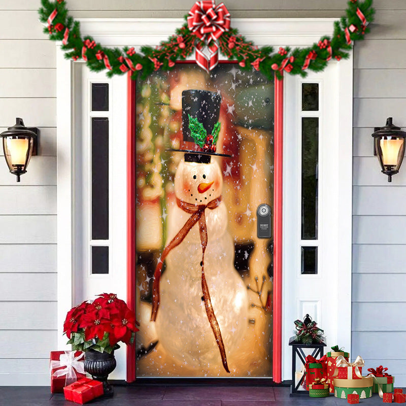 ⏳50% zniżki przez ograniczony czas⏰Dekoracja drzwi wejściowych na Boże Narodzenie🎅