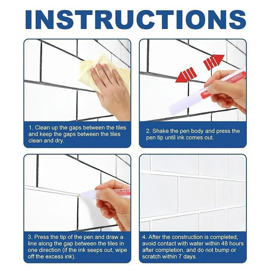 🔥Last Day Promotion 50% OFF🔥BUY 1 GET 1 FREE🔥Tile Marker Grout Pen✨