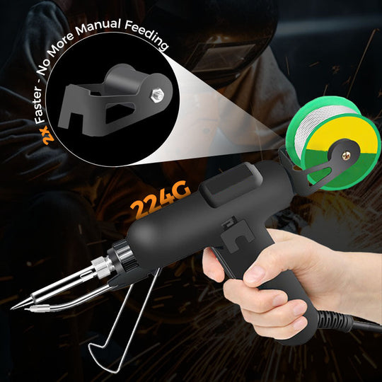 🔧 60% OFF INSTANT! ⚡ 80W Electric Soldering Iron Kit - Fast Heating with Stainless Steel Solder Wire for DIY/Repairs 🛠️✨