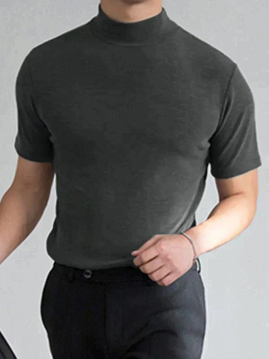 🔈🔈2026 Hot Sale🔥 High Neck Slim Fit T-shirt for Men