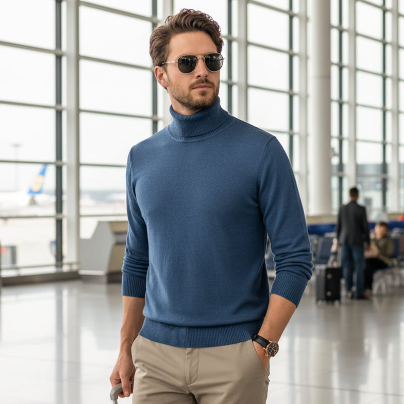 ⏳Black Friday Hot Sale!  ⏰Men's Solid Color Premium Turtleneck Sweater👔