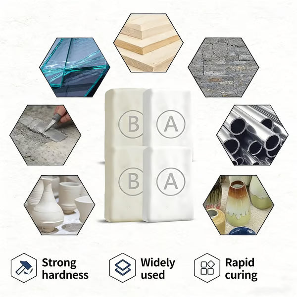 🔥🛠️ Waterproof Heat-Resistant Epoxy Putty Repair Kit – Drillable, Sandable & Ultra-Strong Metal Bond
