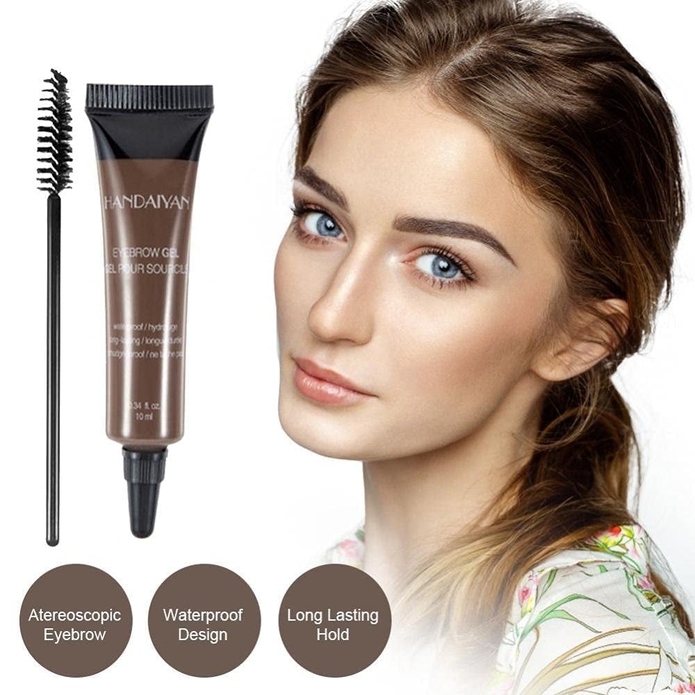🥳2026 HOT SALE🥳💞50K+ SOLD!🔥Long-lasting Waterproof Smudge-proof Liquid Eyebrow Gel/Tint(With Free Brush)