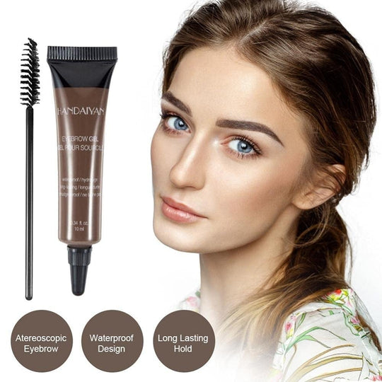 🥳2026 HOT SALE🥳💞50K+ SOLD!🔥Long-lasting Waterproof Smudge-proof Liquid Eyebrow Gel/Tint(With Free Brush)