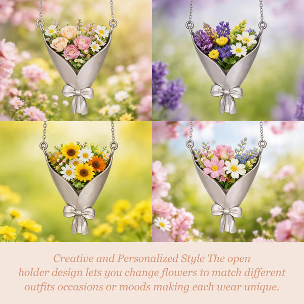 💕 New Arrival 💕Flower Bouquet Necklace