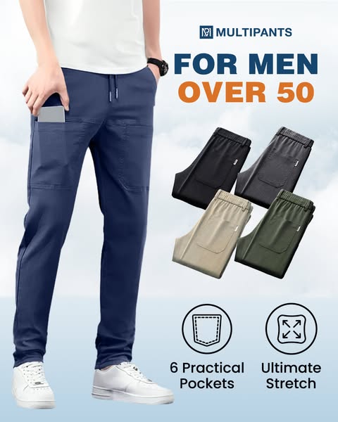 ⚡Over 50,000 sold！🏆MultiPants – High Stretch Multi-pocket Durable Cargo Pants