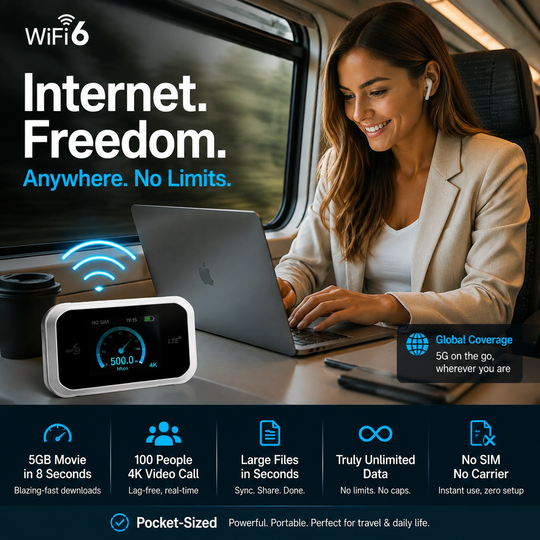 ⏳Time-Limited Special⏰Mobile Hotspot – Portable WiFi, full coverage anywhere. No contract, no setup. Stay connected on the go!