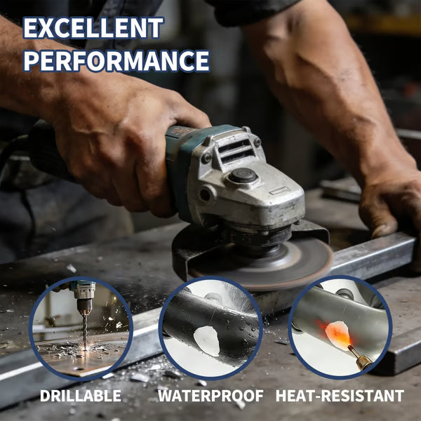 🔥🛠️ Waterproof Heat-Resistant Epoxy Putty Repair Kit – Drillable, Sandable & Ultra-Strong Metal Bond