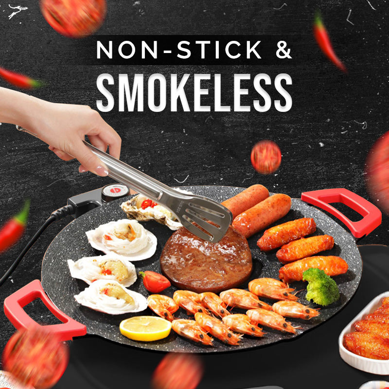 ⏳Offre spéciale à durée limitée⏰Poêle à griller électrique antiadhésive d'intérieur🍳