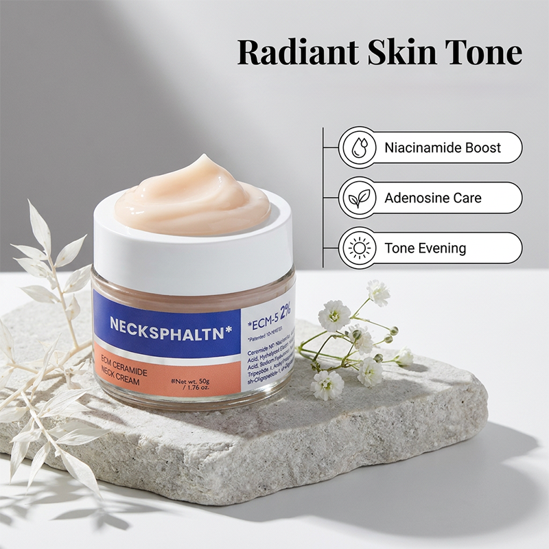 Necksphalt ECM Neck Barrier Cream | Anti-aging Cream, Firming Wrinkles, Skin Lifting | Korean Cosmetics | 1.7 fl oz (50 ml)