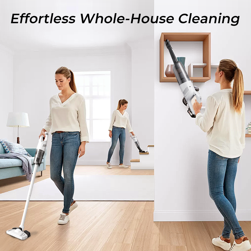 🧹 60% OFF NOW! ✨ Handheld Cordless Vacuum Cleaner - 15KPA Strong Suction & 30 Mins Runtime with 4 Attachments for Car & Home Cleaning 🚗🏠