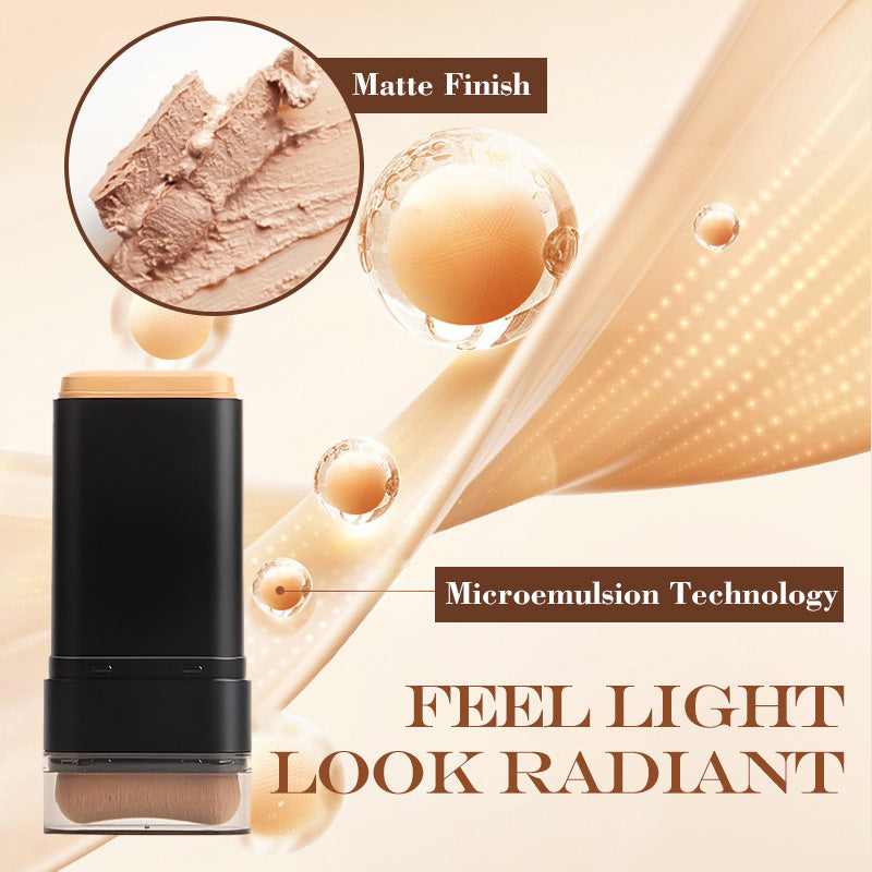 🔥Venta caliente 49% de descuento🔥Base de maquillaje en barra con corrector instantáneo y brocha incorporada