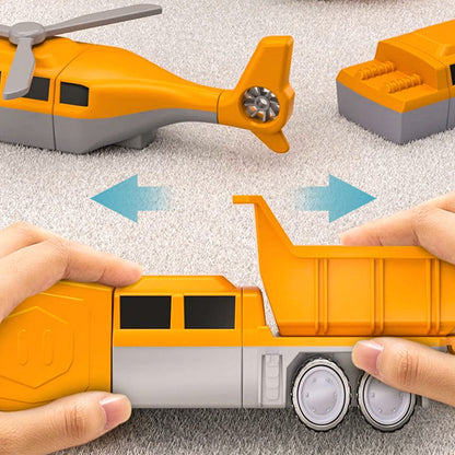 ⏰Christmas Sale 70% OFF!!🎁🔥Magnetic Transform Engineering Car Assembled Toys