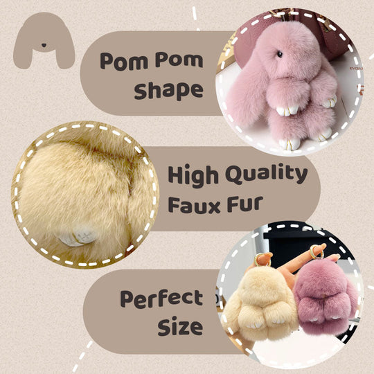 🎁2026 Best Gift UP TO 50% OFF🐰🔥Handmade Soft Bunny Pom Pom Charms🔥 💥