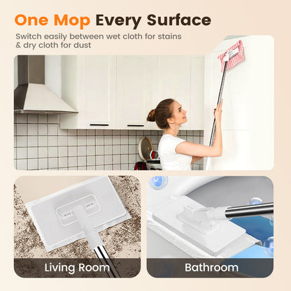 Niezwykle wydajny jednorazowy mop do kurzu — szybkie czyszczenie podłóg, łatwe & bez bałaganu