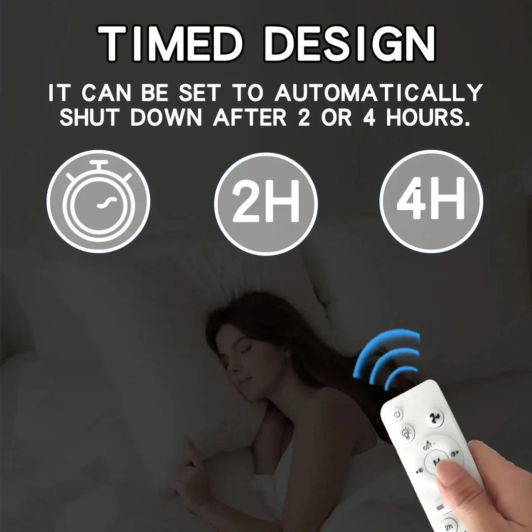 🥳2026 HOT SALE🥳50% OFF!  E27 LED Ceiling Fan Light with Remote 40W Dimmable 6 Blades Silent Lamp