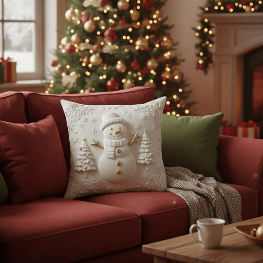 🎄Χριστουγεννιάτικο μαξιλάρι με τρισδιάστατη εκτύπωση✨