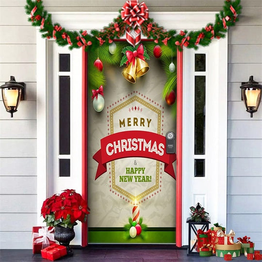 ⏳50% zniżki przez ograniczony czas⏰Dekoracja drzwi wejściowych na Boże Narodzenie🎅