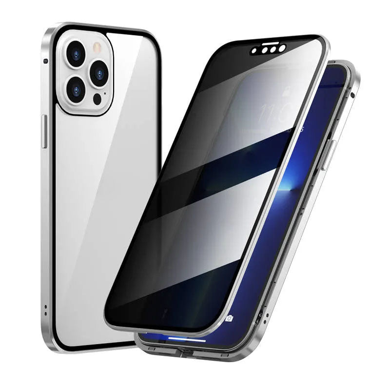 Magneettinen kaksipuolinen piikkiä estävä lasikuori iPhonelle