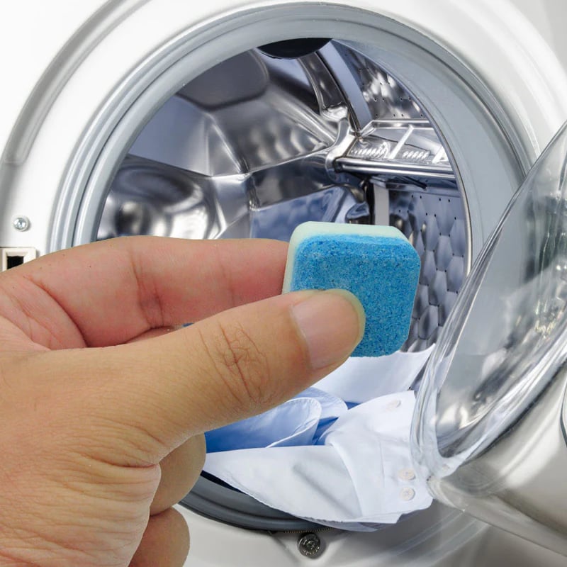 🧼✨ Washing Machine Deep Cleaner Tablets – Eliminates 99% Germs, Removes Odors & Prevents Mold 🧽
